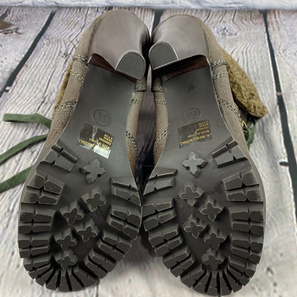 FEEGALICIOUS Brown Lace Up AnkleHigh Heel Bootie - Picture 12 of 17